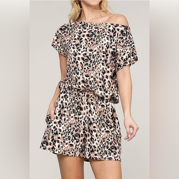 Animal print romper - Picture 1 of 3